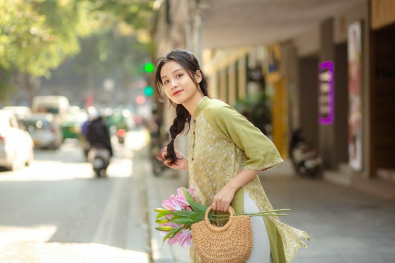 pakaian ao dai yang bergaya