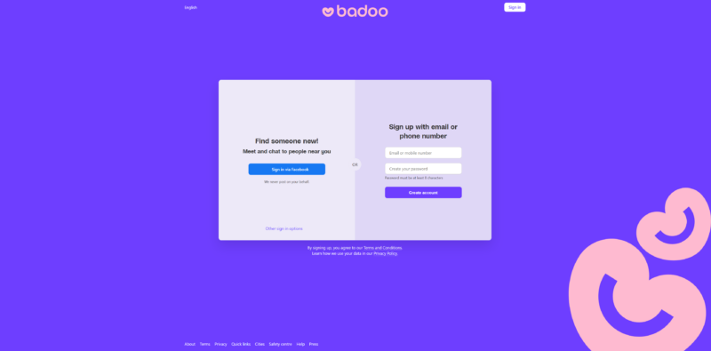 Badoo 最受欢迎的越南交友网站之一